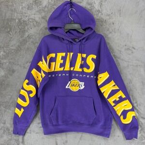 UNK NBA Los Angeles Lakers Hoodie Mens Medium Purple Yellow‎ Graphic Pullover